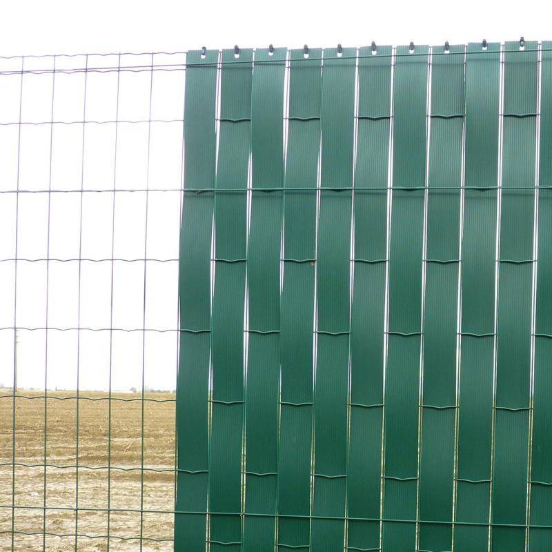 Bande d'occultation striées en PP pour grillage