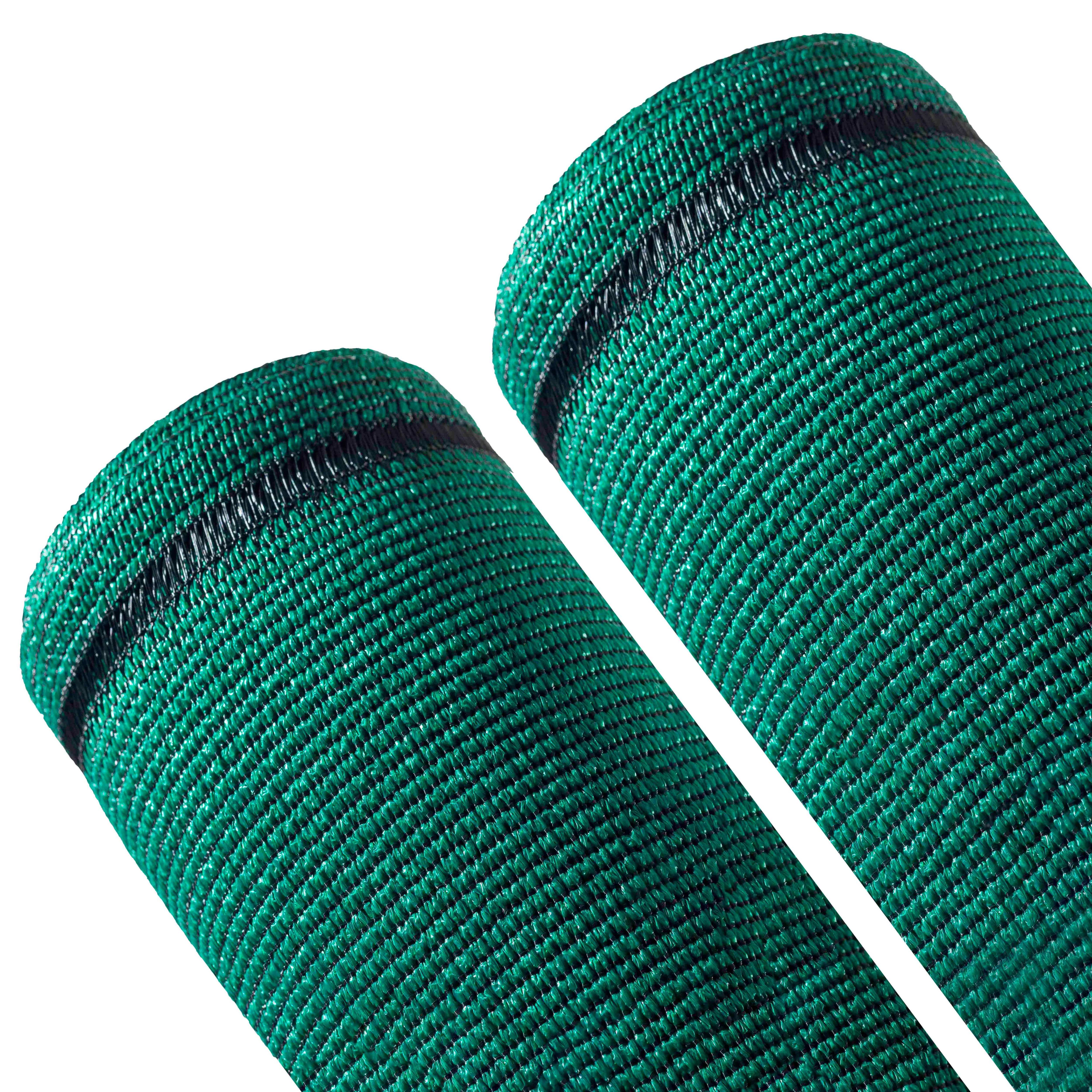 Lot de 2 brise vues vert foncé occultation 100% - 2 x 3 m 300 g/m² fabriqué en France