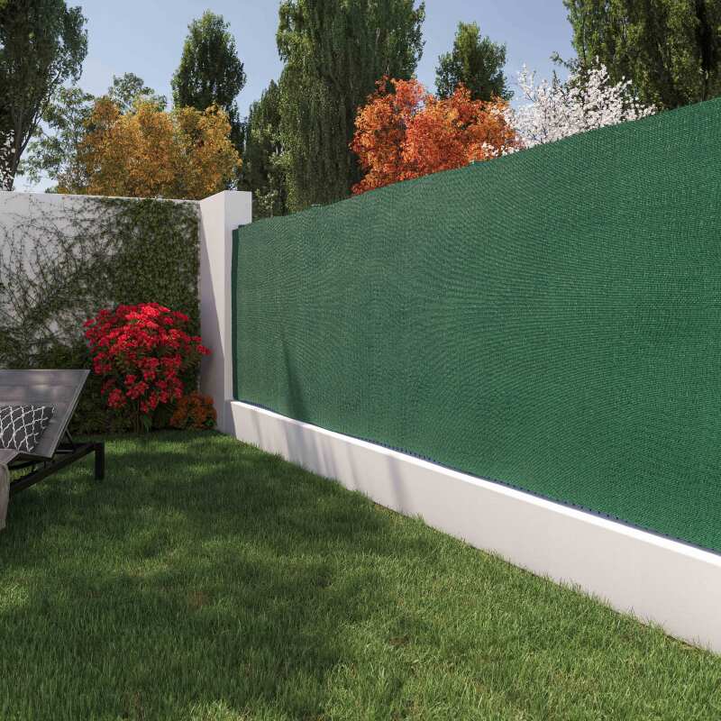 Lot de 2 brise vues vert foncé occultation 100% - 1,5 x 3 m