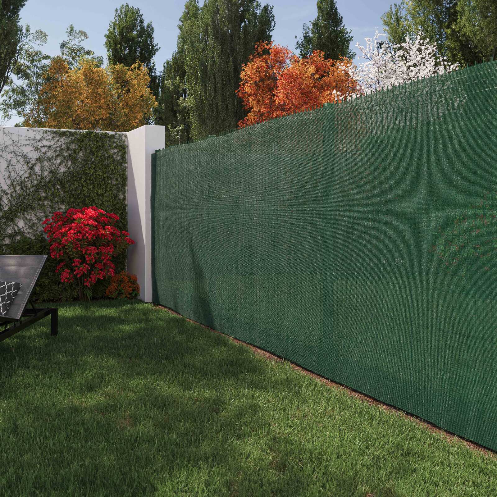 Brise-vue vert foncé occultation 85% - Hauteur 1,80m