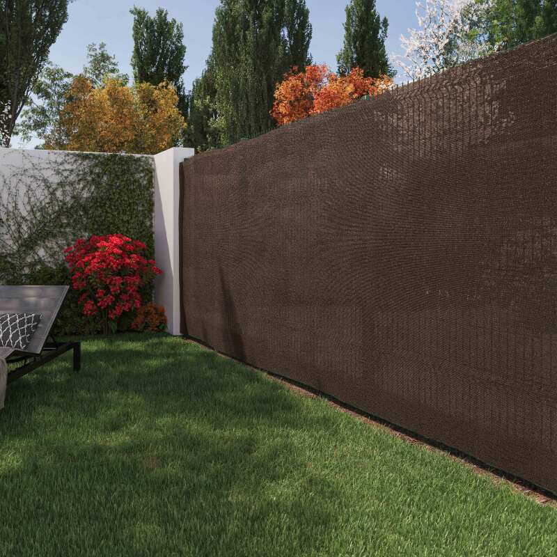 Lot de 2 brise-vues marron écorce occultation 85 % - 2 x 3 m