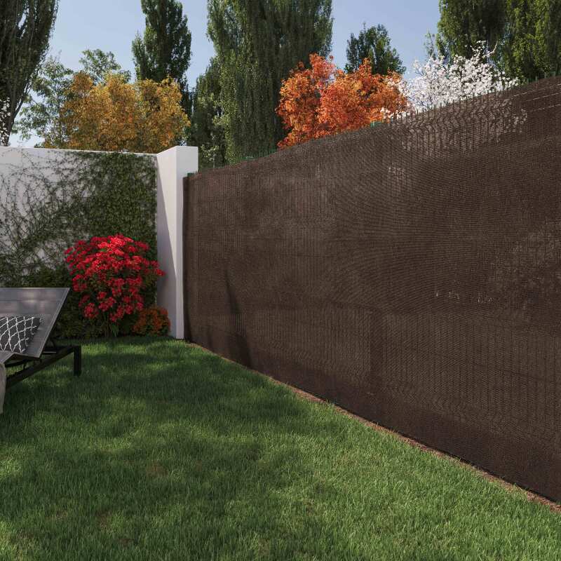 Brise-vue marron écorce occultation 70% - Hauteur 1,8m