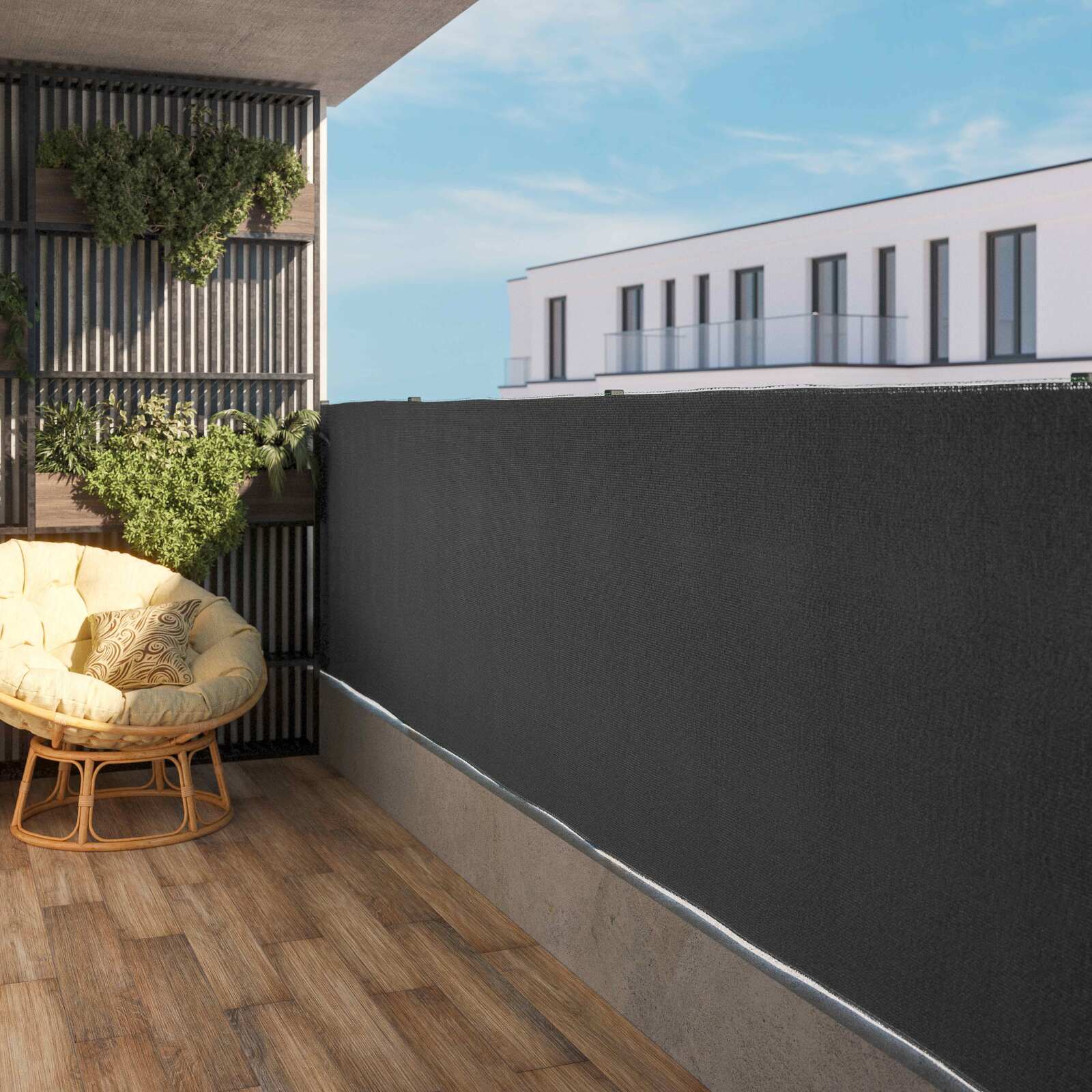 Brise-vue 300 g/m² - occultation totale 100%