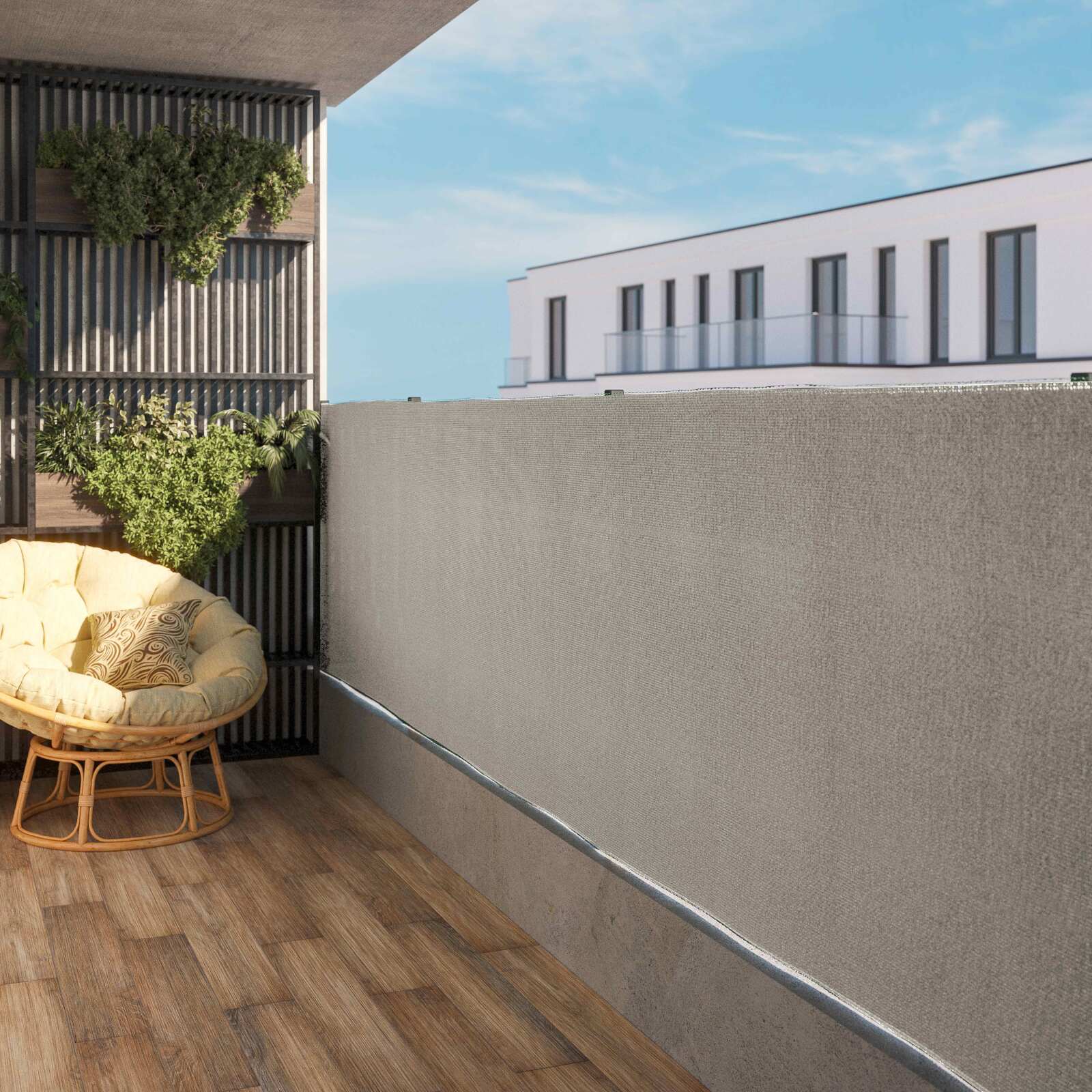 Brise-vue 300 g/m² - occultation totale 100%