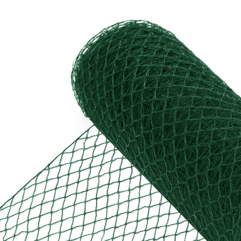 Filet Anti-Oiseau Vert Foncé 2 mètres maille carrée 14mm
