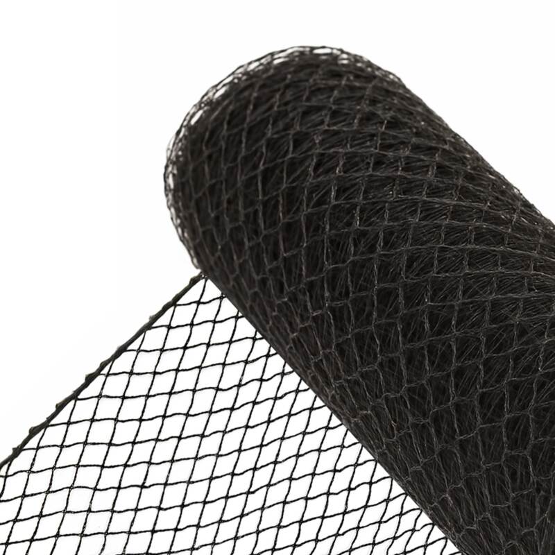 Filet Anti-Oiseau Noir 2 mètres maille carrée 14mm