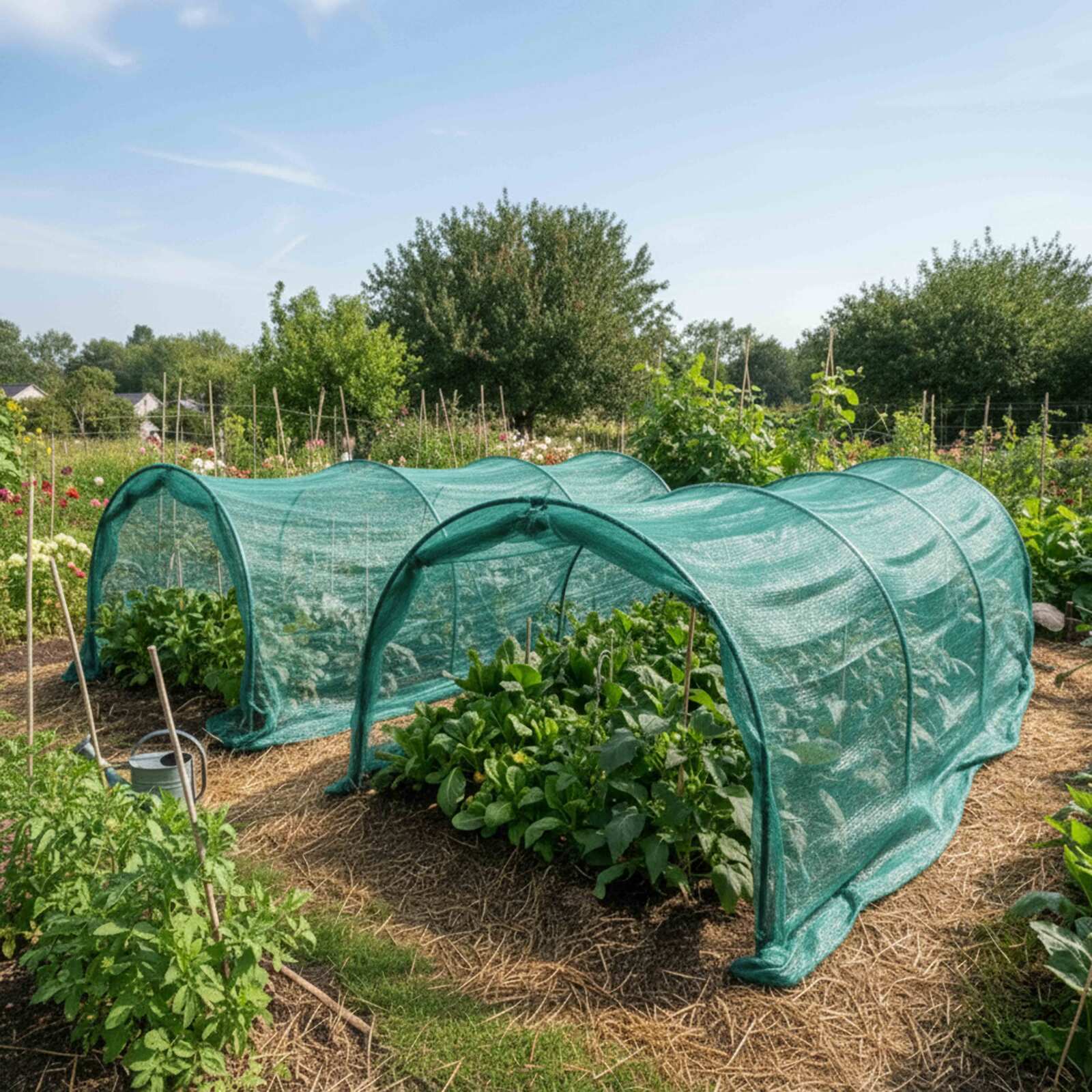 Filet Anti-Insecte Vert foncé 55 g/m² - occultation moyenne 55%