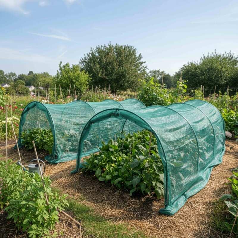 Filet Anti-Insecte Vert foncé 55 g/m² - occultation moyenne 55%