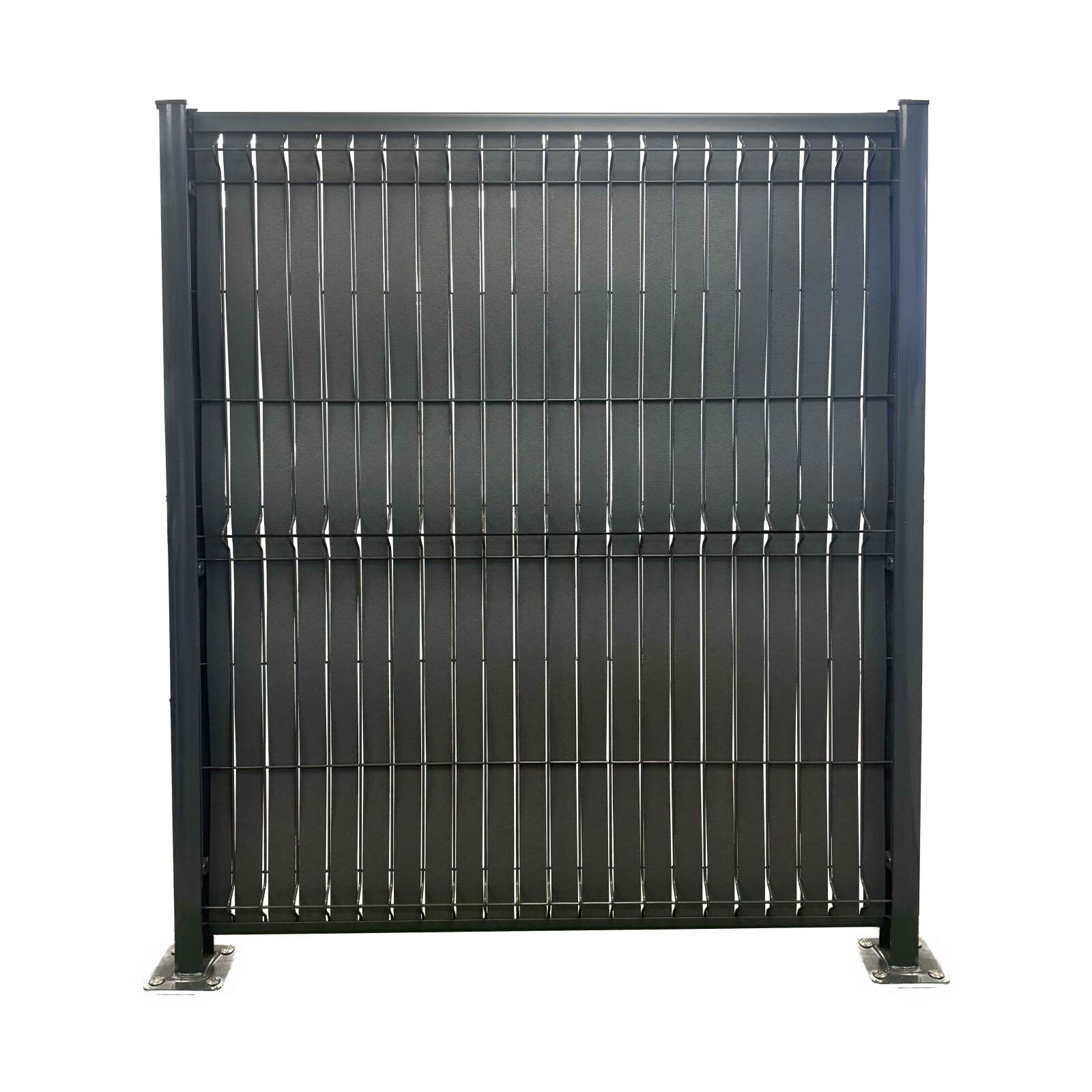 Kit lames occultantes Composite effet granitées noir hauteur pour maille 55 mm