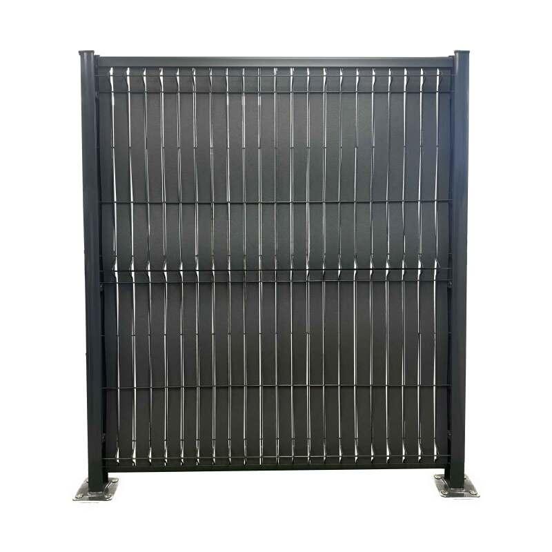 Kit lames occultantes Composite effet granitées noir hauteur pour maille 55 mm