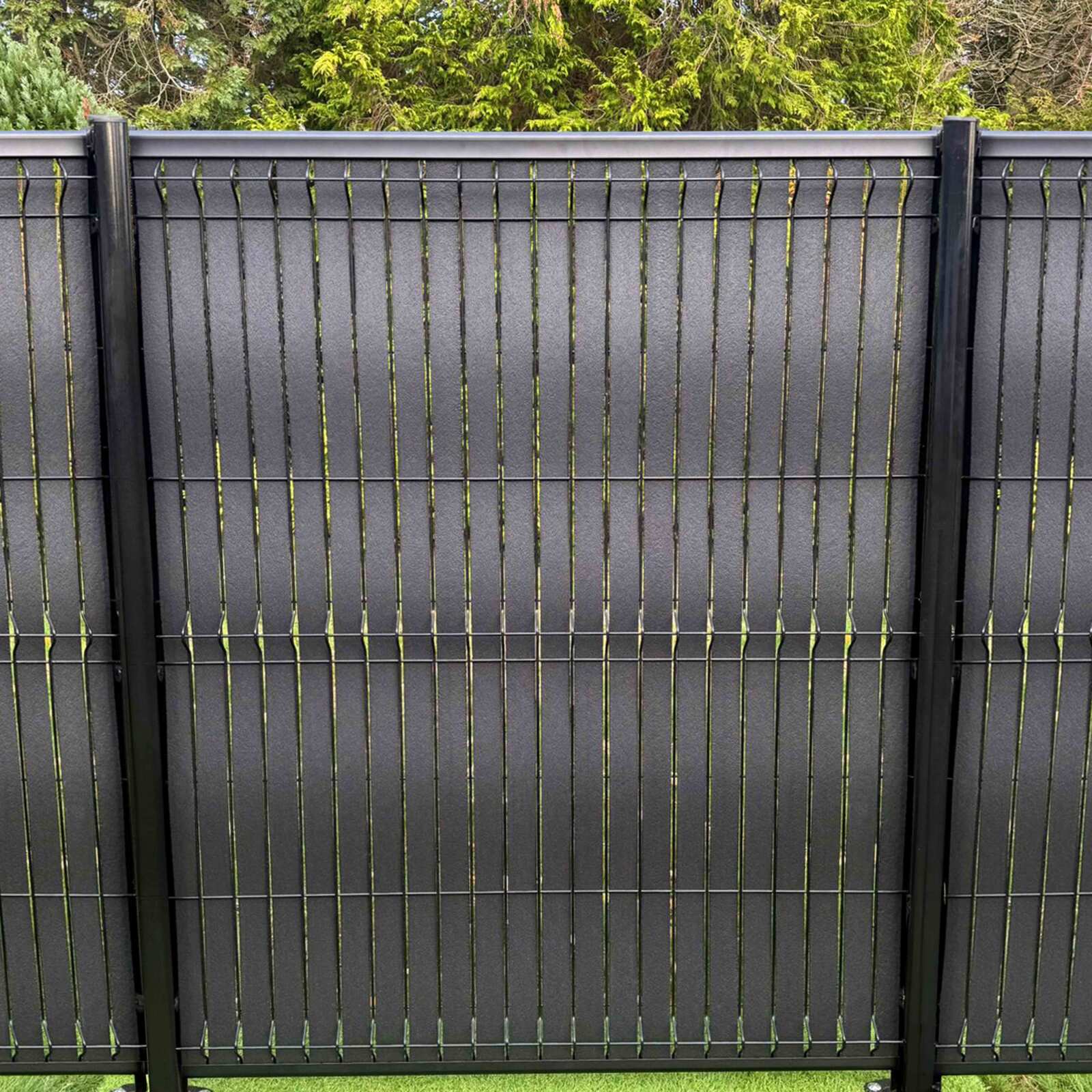 Kit lames occultantes Composite effet granitées noir hauteur pour maille 55 mm