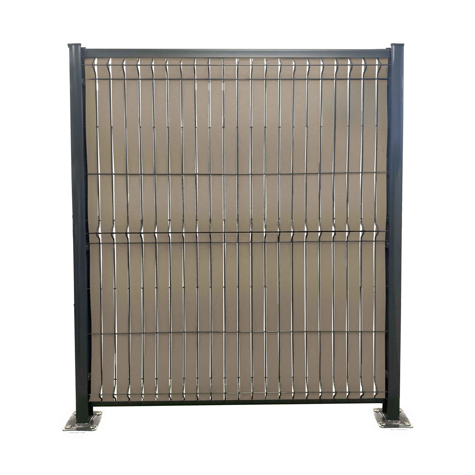 Kit lames occultantes Composite effet granitées Grège pour maille 55mm