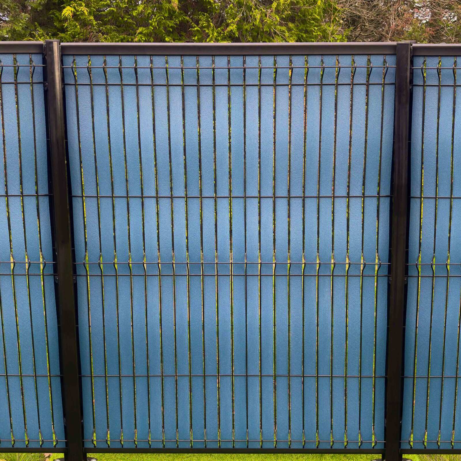 Kit lames occultantes Composite effet Granitées Bleu pour maille 55mm