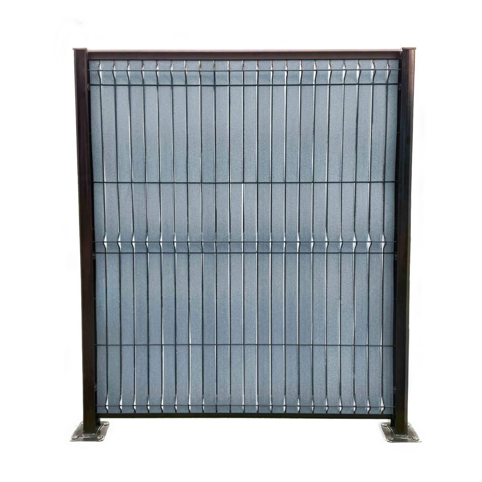 Kit lames occultantes Composite effet brossé Bleu pour maille 55m