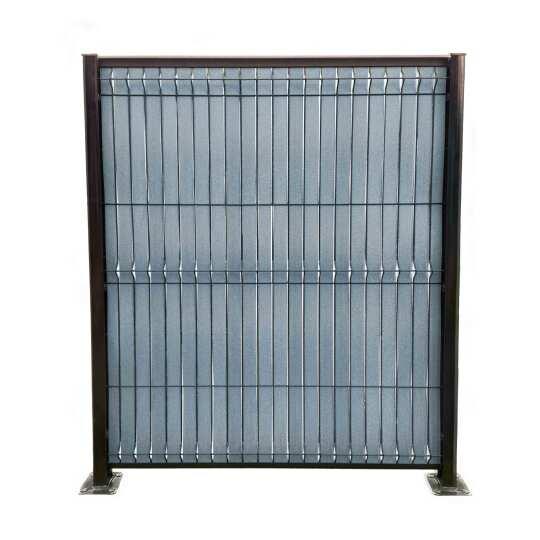 Kit lames occultantes Composite effet brossé Bleu pour maille 55m