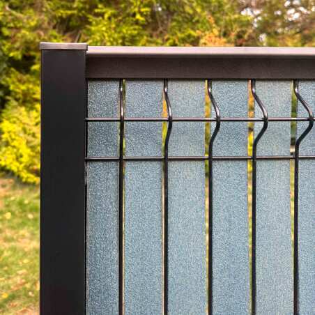 Kit lames occultantes Composite effet brossé Bleu pour maille 55m (3/6)