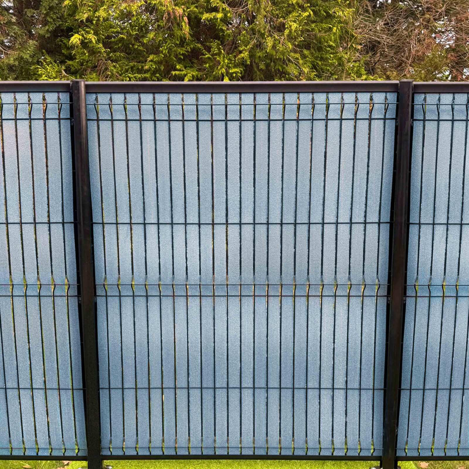 Kit lames occultantes Composite effet brossé Bleu pour maille 55m