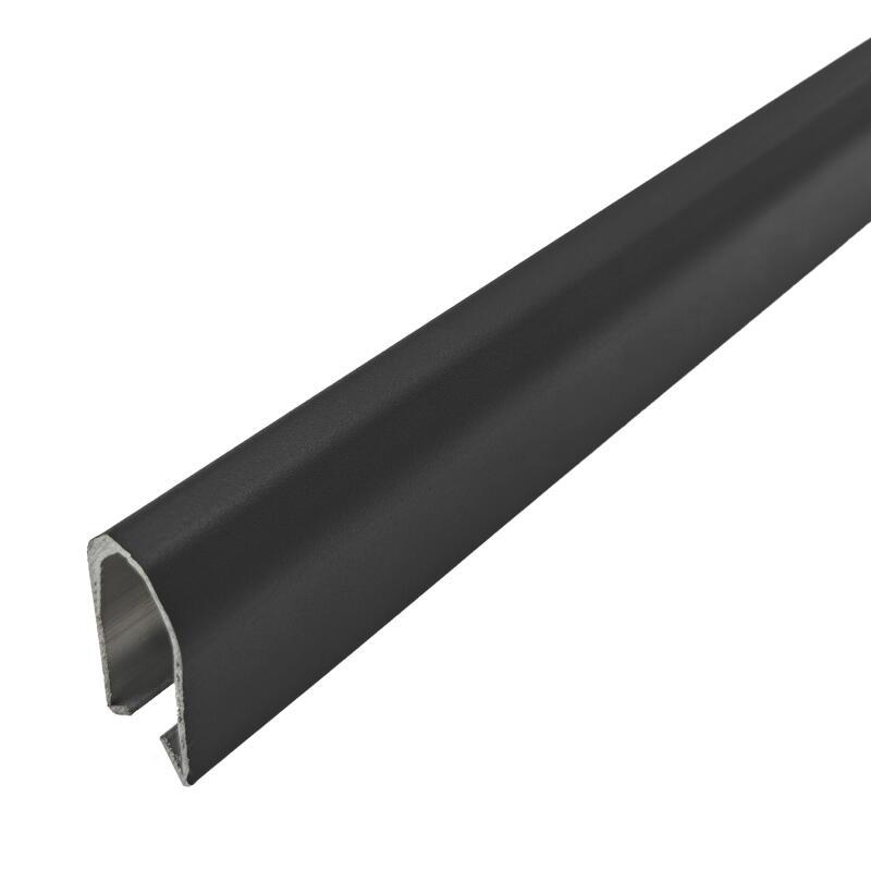 Profil aluminium de finition haut pour clôture longueur 124cm