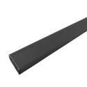 Profil aluminium de finition haut pour clôture longueur 124cm