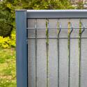 Profil aluminium de finition haut pour clôture longueur 124cm