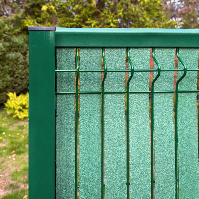 Profil aluminium de finition haut pour clôture longueur 124cm (2/3)