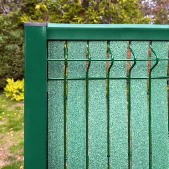 Profil aluminium de finition haut pour clôture longueur 124cm | Brise-Vue.com