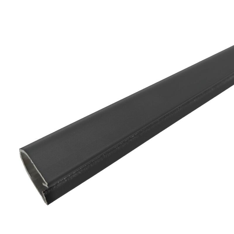 Profil aluminium de finition bas pour cloture longueur 124cm