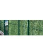 Artificial (synthetic) privacy hedge for wire fencing