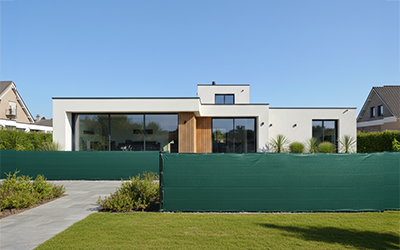 brise-vue de jardin en toile verte