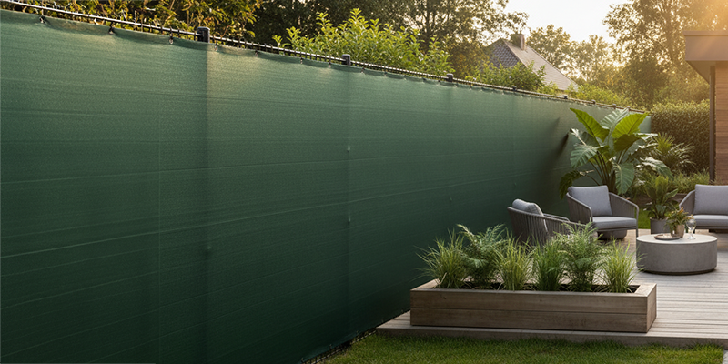 Brise-vue de jardin en toile verte