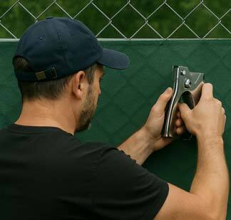 Comment fixer des agrafes sur un grillage ?